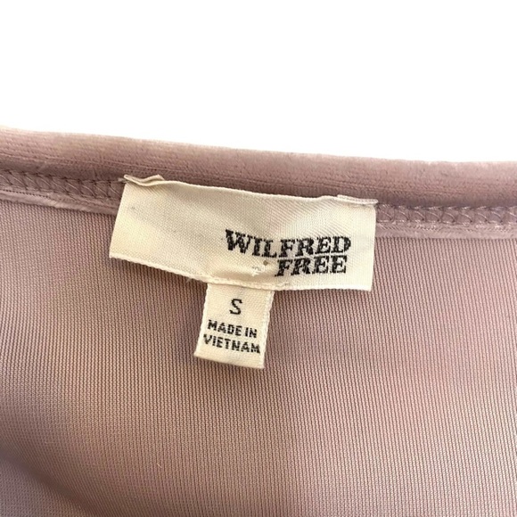 𝅺ARITZIA WILFRED FREE Klum Velvet Wrap Dress Size Small - Picture 11 of 14